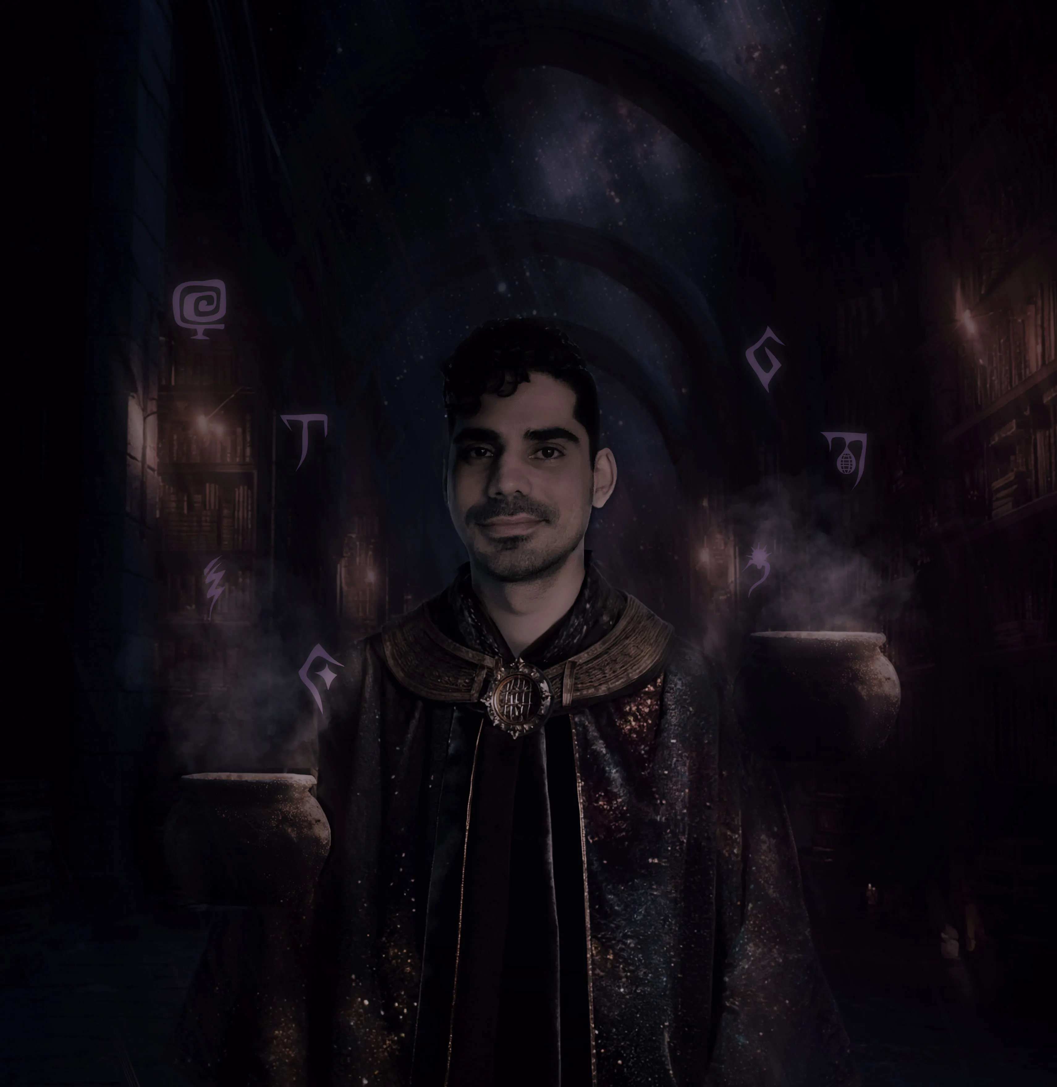 Orel Ben David as Grandmaster, illustrated portrait