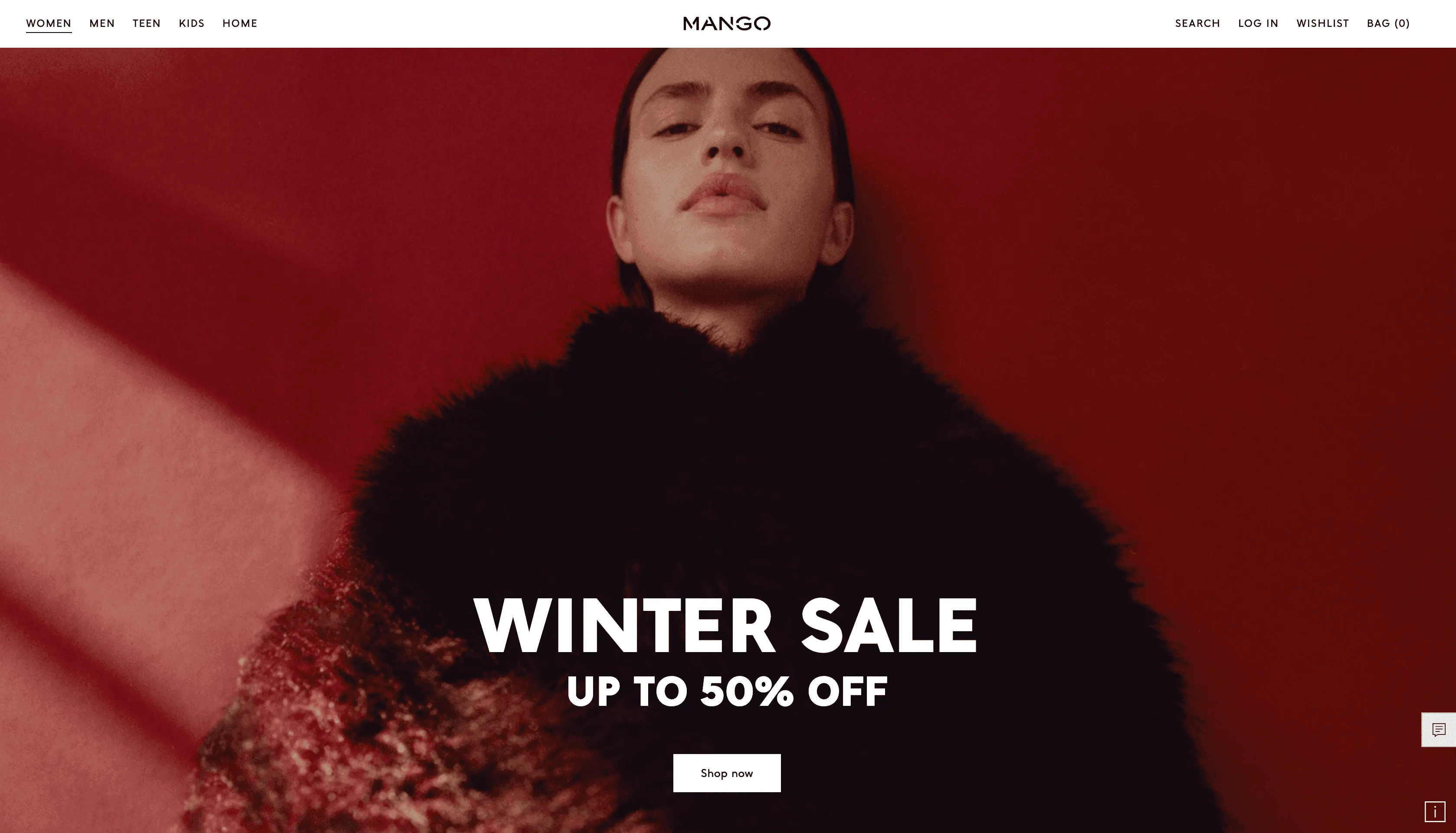 Mango website